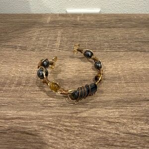 Wire wrapped bracelet